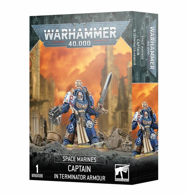 Games Workshop Warhammer 40,000 Adeptus Astartes Space Marines Captain in Terminator Armour Miniature Model Kit