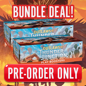 Magic the Gathering Outlaws of Thunder Junction Set 0f 2 Play Booster Boxes