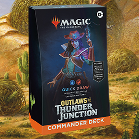 Magic the Gathering Outlaws of Thunder Junction Commander Deck Quick Draw