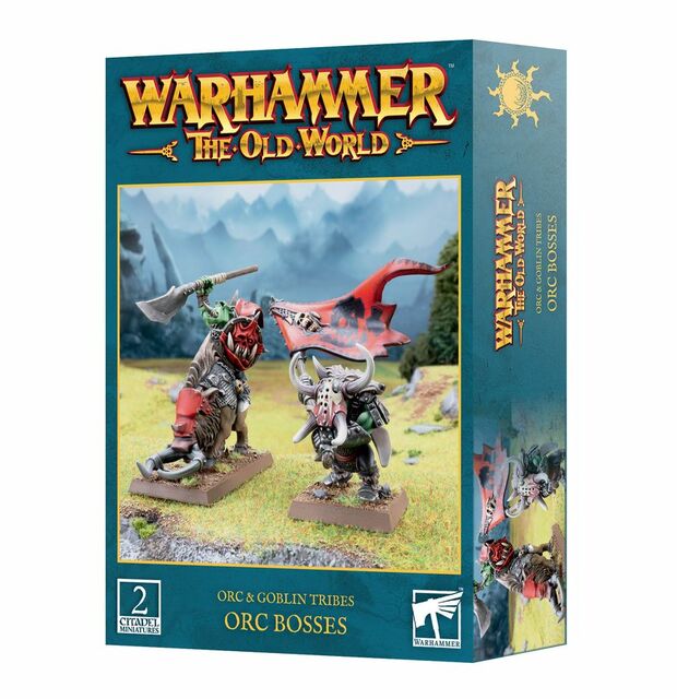 Games Workshop Warhammer the Old World Orc and Goblin Tribes Orc Bosses Miniature Model Kit