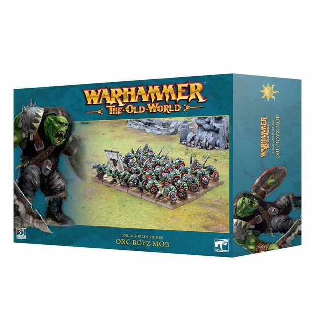 Games Workshop Warhammer the Old World Orc and Goblin Tribes Orc Boyz Mob Miniature Model Kit