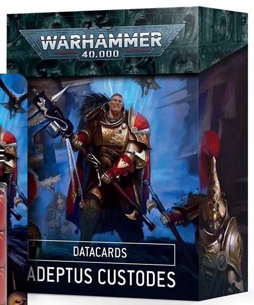 Games Workshop Warhammer 40,000 Adeptus Custodes Datacards