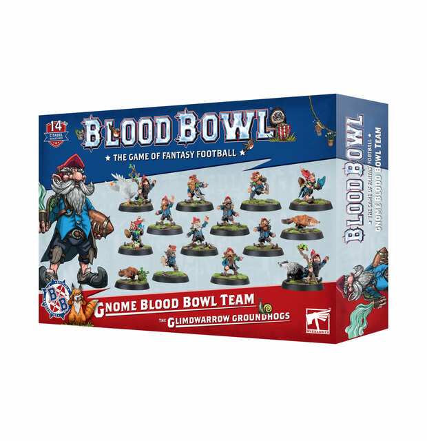Games Workshop Blood Bowl Gnome Team Glimdwarrow Groundhogs Miniature Model Kit