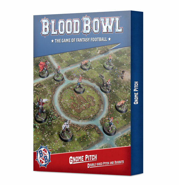 Games Workshop Blood Bowl Gnome Team Pitch and Dougouts