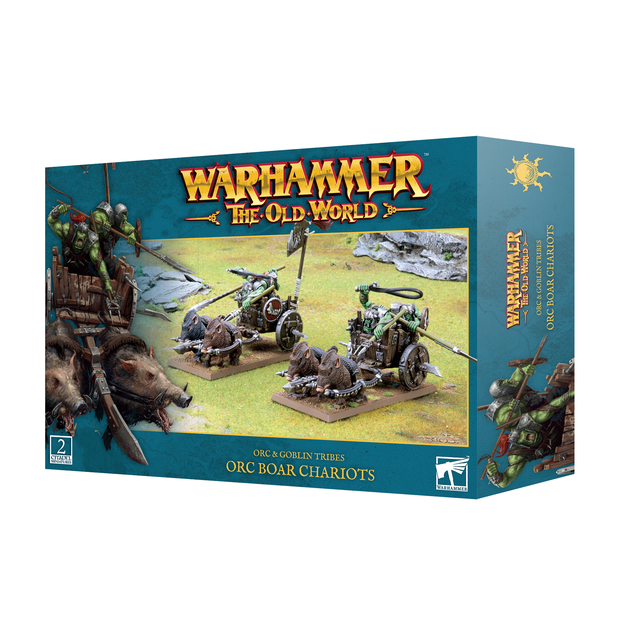 Games Workshop Warhammer The Old World Orc and Goblin Tribes Orc Boar Chariot Miniature Model Kit