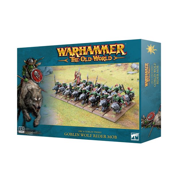 Games Workshop Warhammer the Old World Orc and Goblin Tribes Goblin Wolf Rider Mob Miniature Model Kit