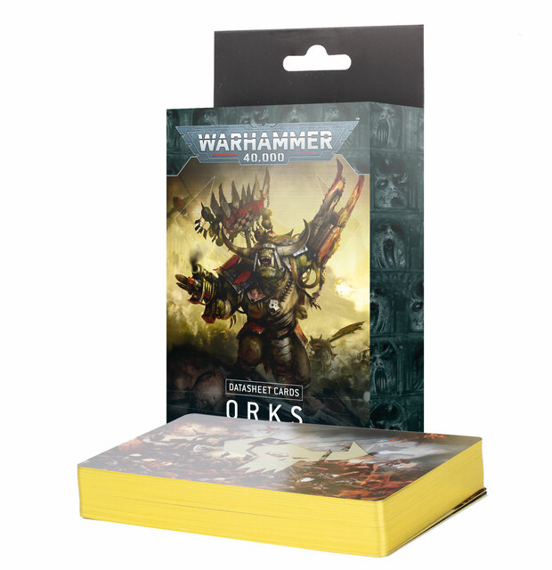 Games Workshop Warhammer 40,000 Orks Datacards