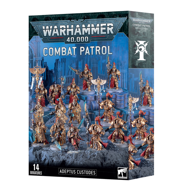 Games Workshop Warhammer 40,000 Combat Patrol Adeptus Custodes Miniature Models Boxed Set
