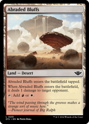 otj desert lands pauper mtg outlaws of thunder junction