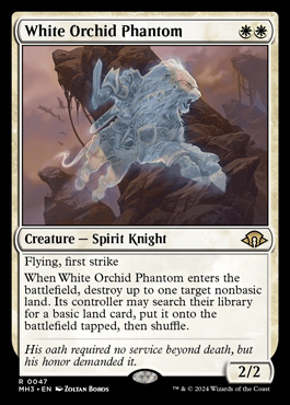 modern horizons 3 white orchid