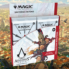 Magic the Gathering Universes Beyond Assassin's Creed Collector Booster Box of 12 Collector Booster Boxes