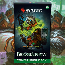 Magic: The Gathering Trading Card Game Bloomburrow Commander Deck Animated Army