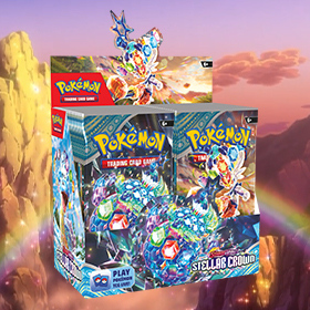 Pokemon trading Card Game Scarlet and Violet Stellar Crown Box of 36 Booster Packs