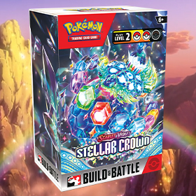 Pokemon Trading Card Game Scarlet and Violet Stellar Crown Build and Battle Box