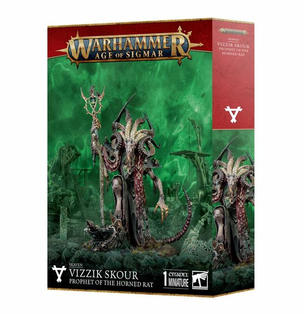 Games Workshop Warhammer Age of Sigmar Skaven Vizzek Skour, Prophet of the Horned Rat