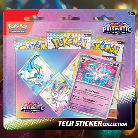 Pokemon Trading Card Game Prismatic Evolutions Tech Sticker Collection Sylveon Blister Pack