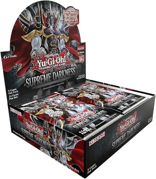 Yu-Gi-Oh! Trading Card Game Supreme Darkness 1st Edition Booster Display of 24 Booster Packs