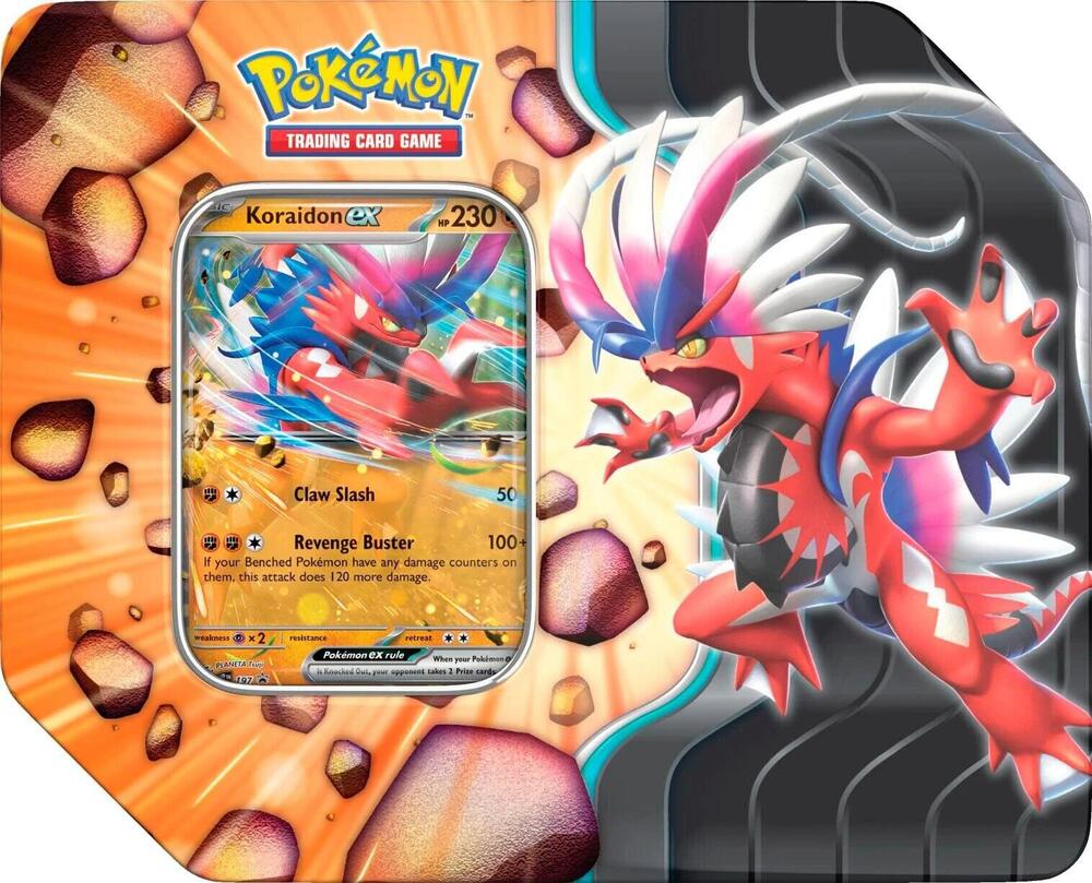 Slashing Legends Tin - Koraidon ex – Owl Central Games
