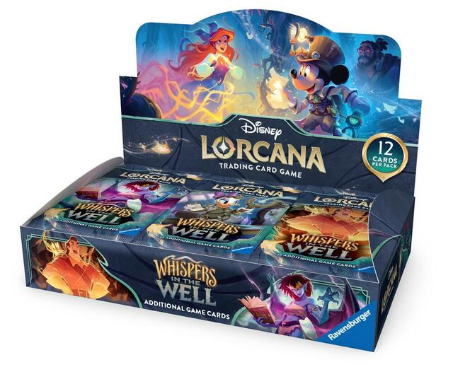 Disney Lorcana trading Card Game Whispers in the Well Booster Box