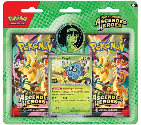 Pokemon Trading Card Games Mega Evolution Ascended Heroes Collection 2 Pack Blister