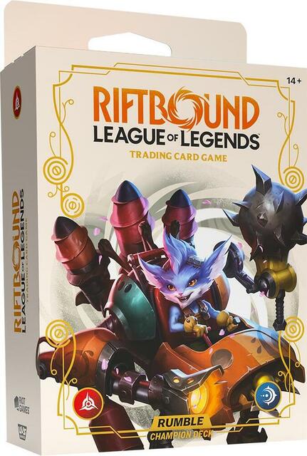 Riftbound League of legends Trading Card Game Spiritforged Champion Deck Rumble