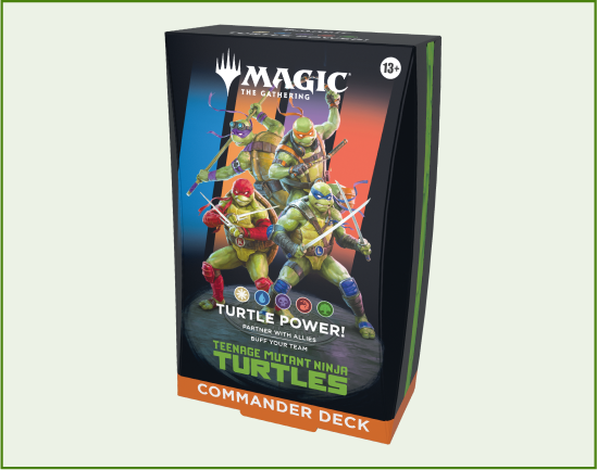 Magic the Gathering Trading Card Game Teenage Mutant Ninja Turtles Commander Deck Turtle Power