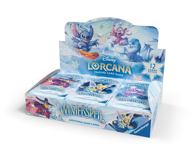 Lorcana Disney Trading Card Game Winterspell Booster Pack Display Box