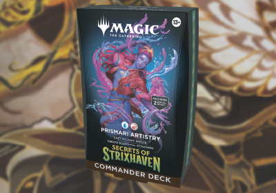 Magic the Gathering Trading Card Game Secrets of Strixhaven Prismari Artistry Commander Deck