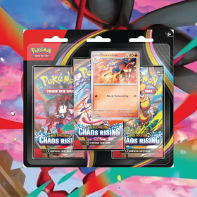 Pokemon Trading Card Game Mega Evolution 4 Chaos Rising Charmeleon 3 Pack Blister Pack