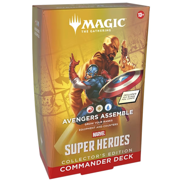 Magic the Gathering Trading Card Game Marvel Super Heroes Collector Edition Commander Deck