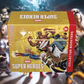 Magic the Gathering Trading Card Game Marvel Super Heroes Collector Booster Box Display of 12 Packs