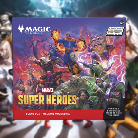 Magic the Gathering Trading Card Game Marvel Super Heroes Villains Unleashed Scene Box