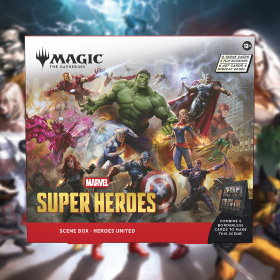 Magic the Gathering Trading Card Game Marvel Super Heroes Heroes United Scene Box