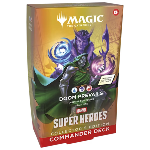 Magic the Gathering Trading Card Game Marvel Super Heroes Doom Prevails Commander Deck Collectors Edition